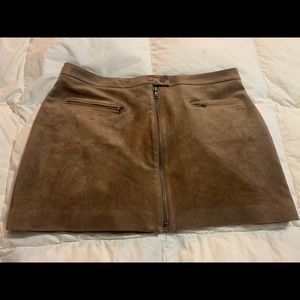 Brown suede BCBGMAXAZRIA Skirt - Large